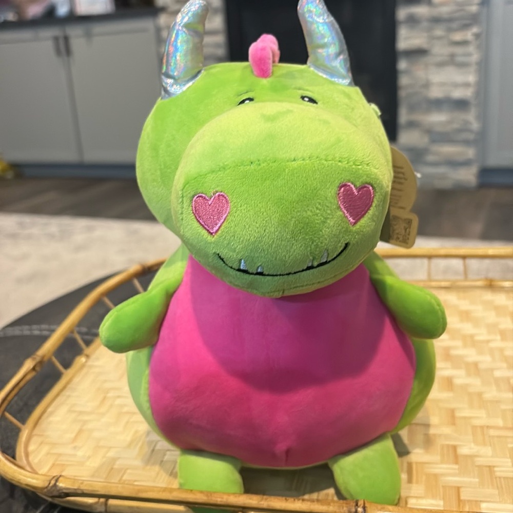 Animal Adventures Squishy Heart Plush Dragon